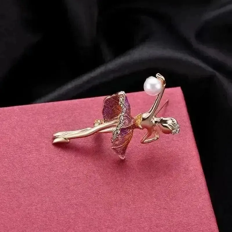 🌟 Alloy Diamond Ballerina Brooch - Elegance & Style 🌟