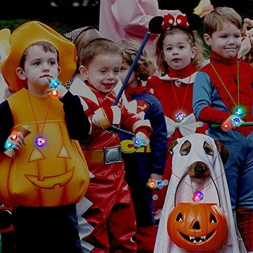 15pcs Halloween LED Necklaces Party Favors for Kids and Adults