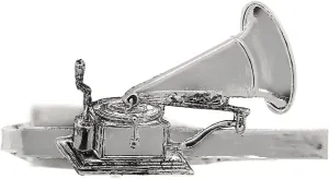 1928 Jewelry Phonograph Tie Bar Clip
