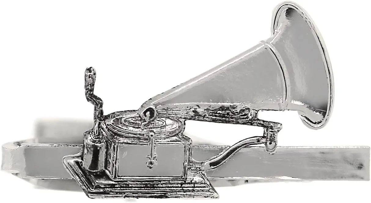 1928 Jewelry Phonograph Tie Bar Clip