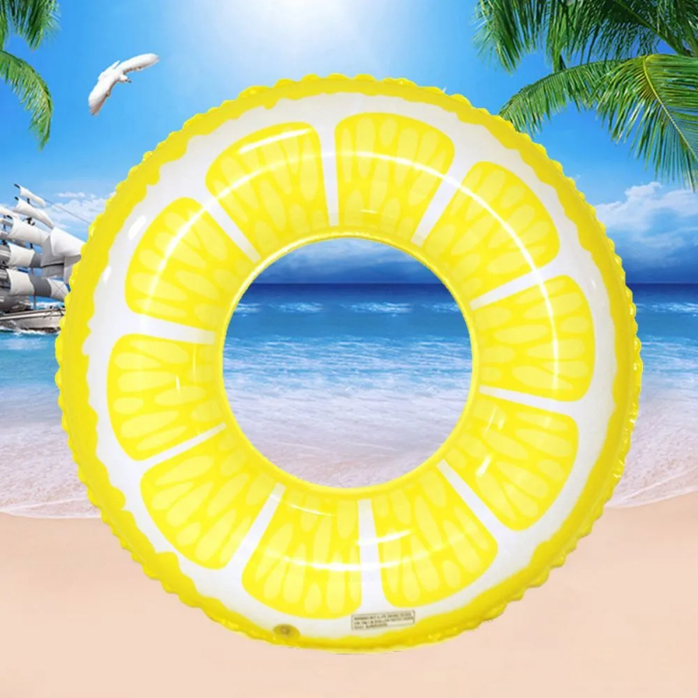 3 Pack Inflatable Pool Floats Fruits Swim Tube Pool Rings Swimming Rings Floaties for Swimming Pool Party Supplies