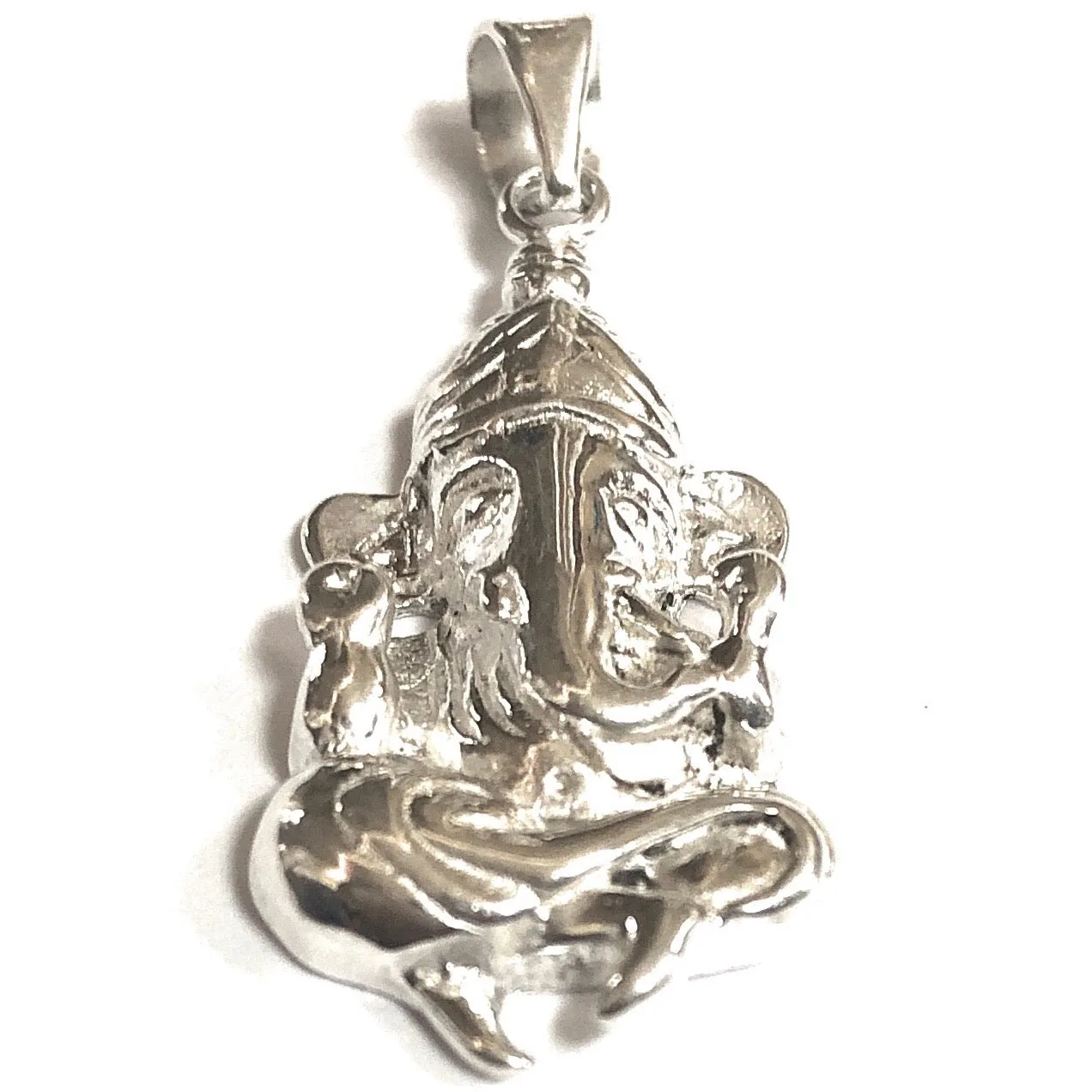 925 Silver Ganesha Pendant (Design 13)