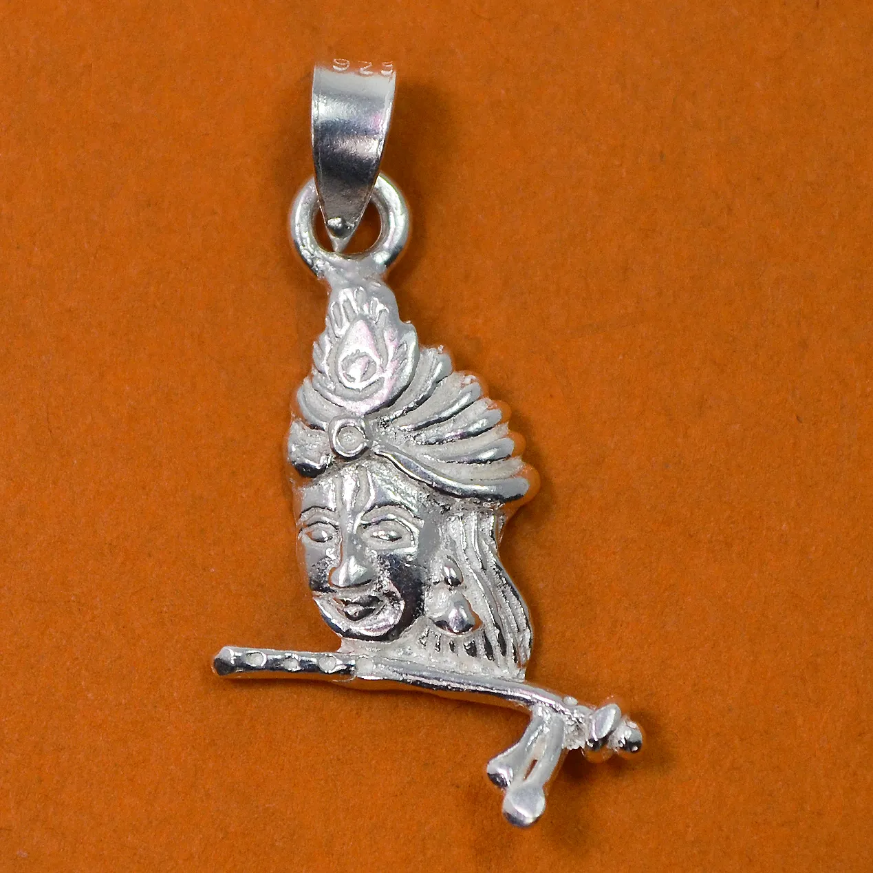 925 Silver Krishna Pendant (Design 32)