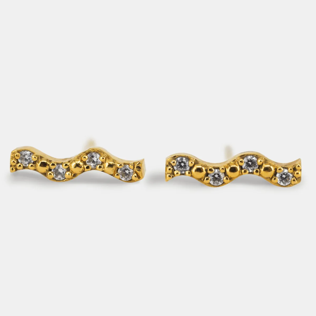 925 Sterling Silver Zircon Stud Earrings