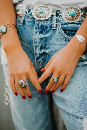 Adjustable Western Concho Ring
