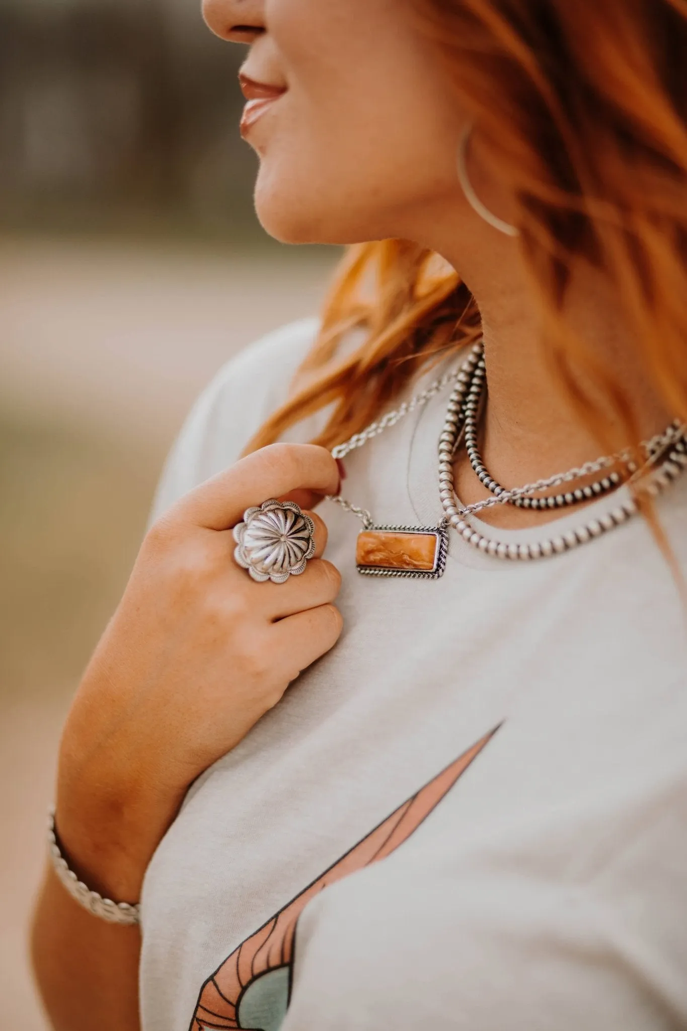 Adjustable Western Concho Ring