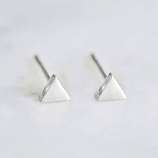 Alexandra dainty triangle geometric stud earrings