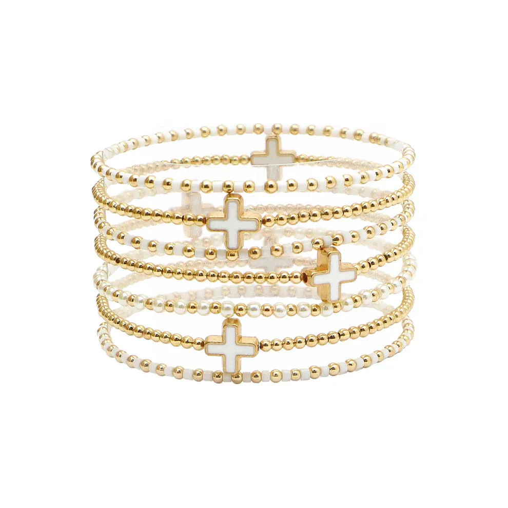 Beaded Cross Bracelets