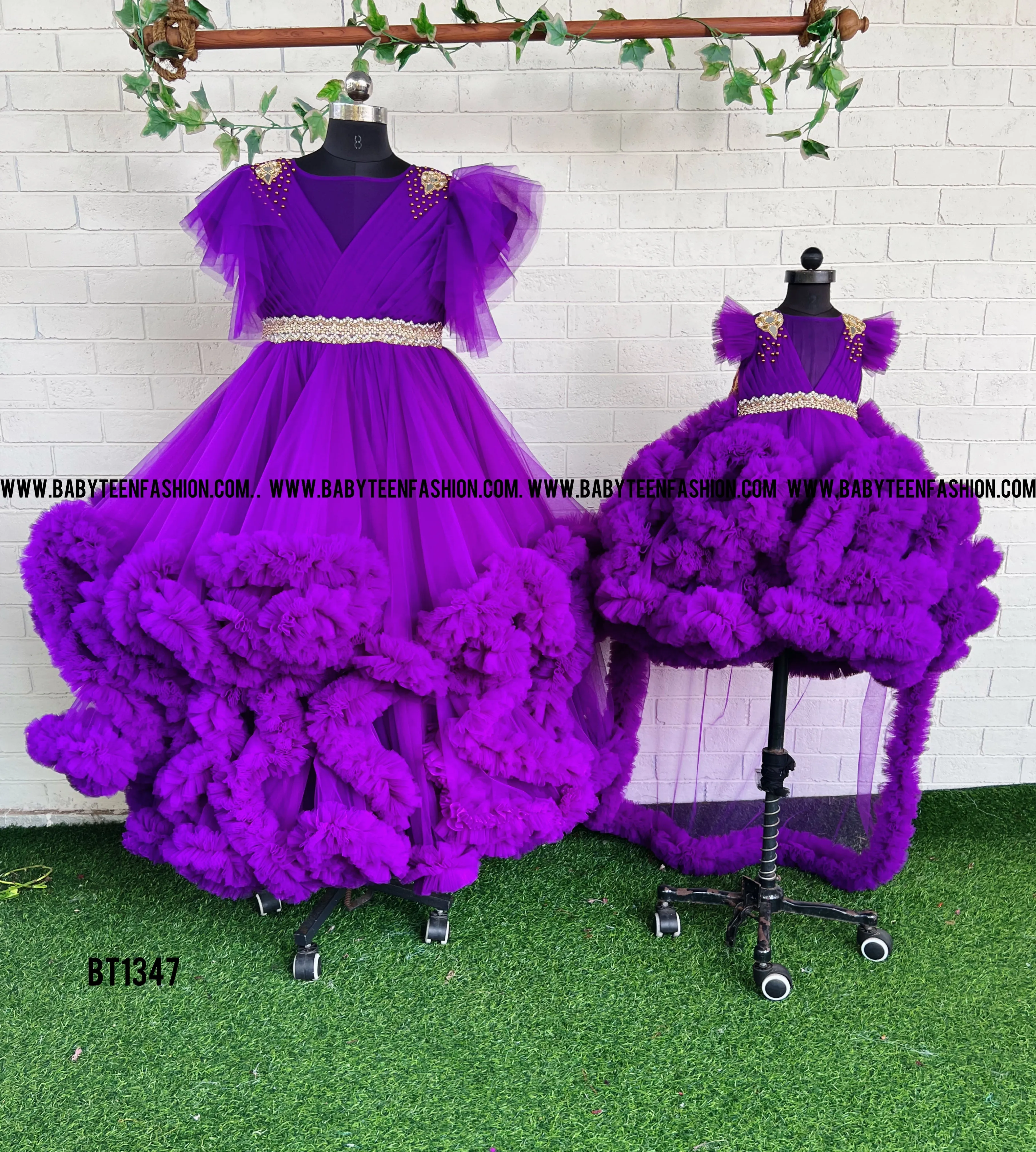 BT1347  Regal Purple Enchantment Gown