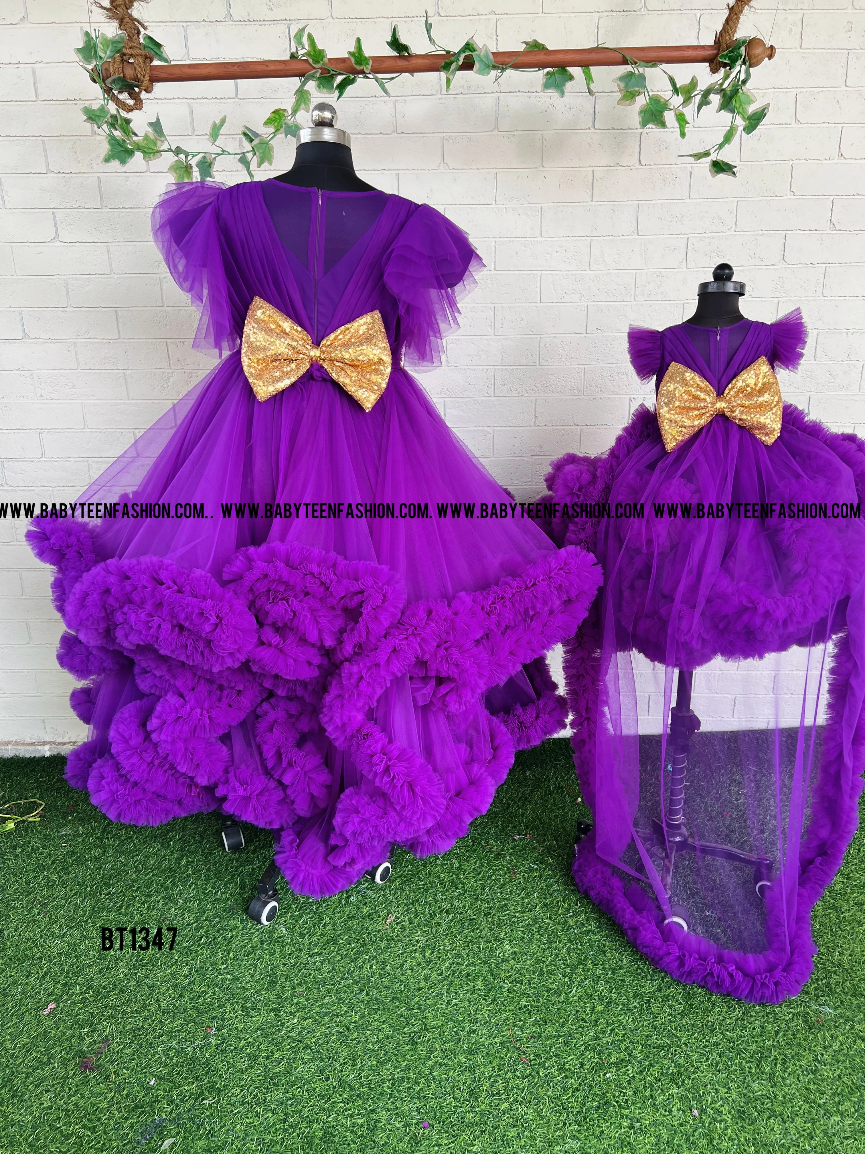 BT1347  Regal Purple Enchantment Gown