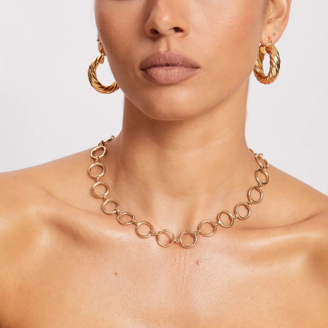 Camelia Necklace - Gold