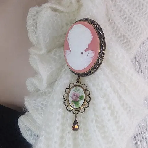 Cameo Brooch - Unique Statement Pin