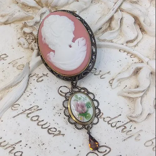 Cameo Brooch - Unique Statement Pin
