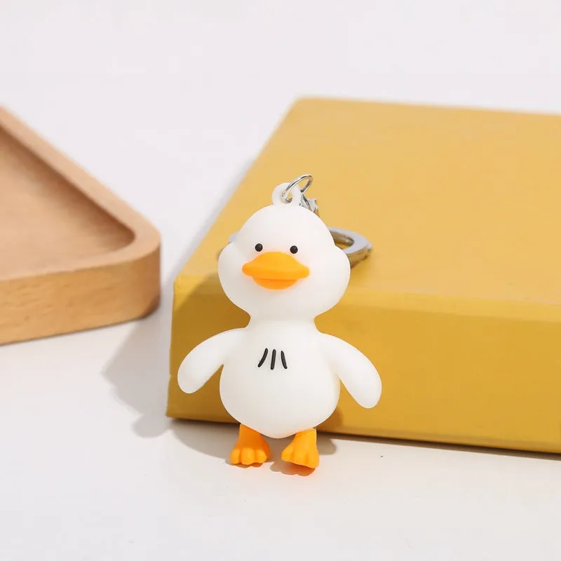 Cartoon Duck Keychain Cute Raincoat Duck Keychain Gift for Her