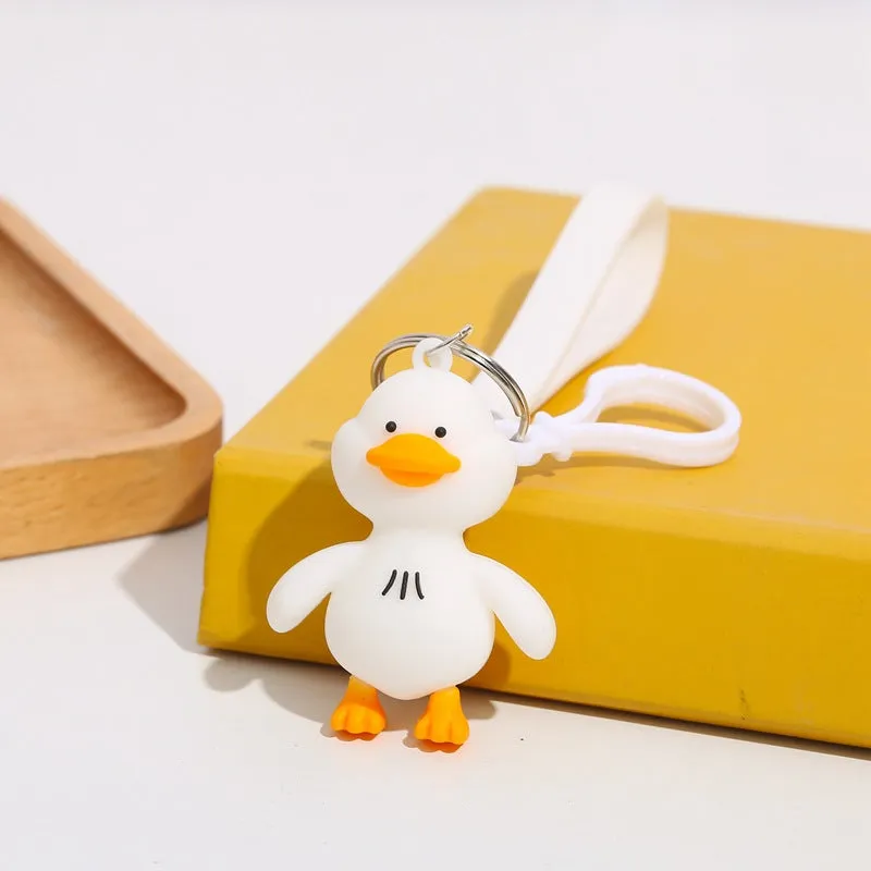 Cartoon Duck Keychain Cute Raincoat Duck Keychain Gift for Her