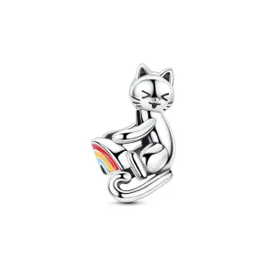 Cat with Rainbow Charm