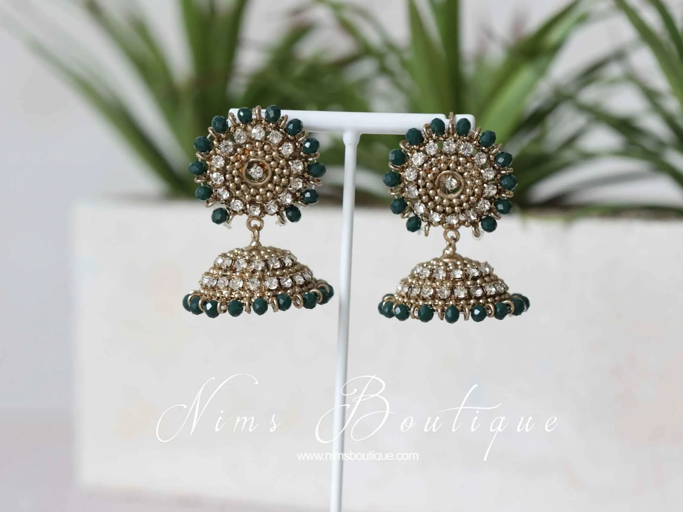 Chandni Royal Dark Teal Green Chumke