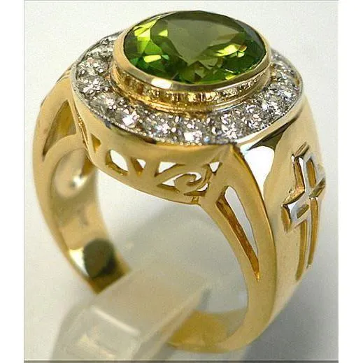 Christian Peridot Ring