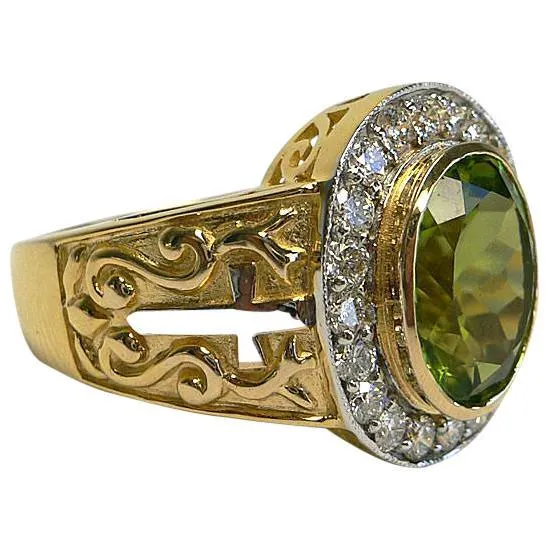 Christian Peridot Ring