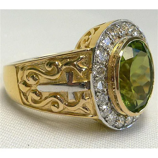 Christian Peridot Ring