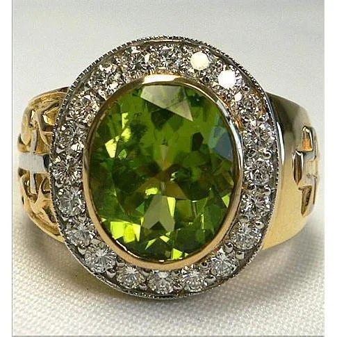 Christian Peridot Ring