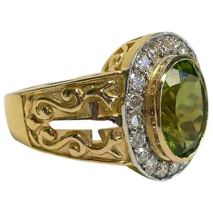 Christian Peridot Ring