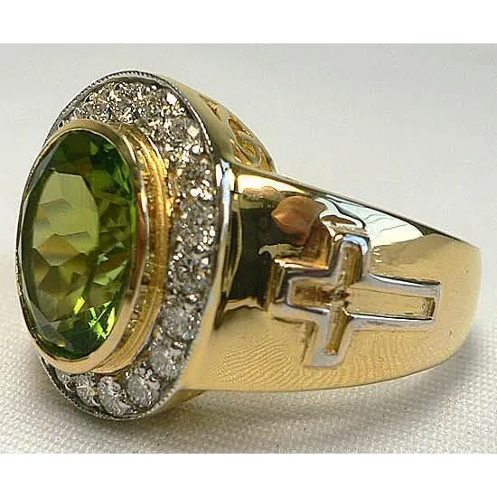Christian Peridot Ring