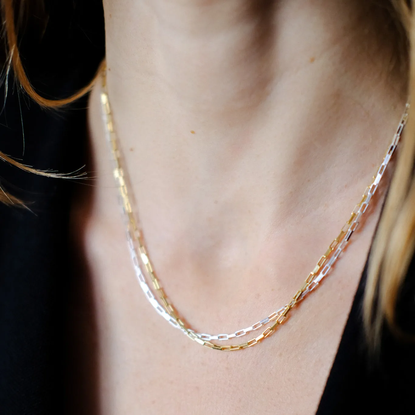 Chunky Chain Necklace in Silver