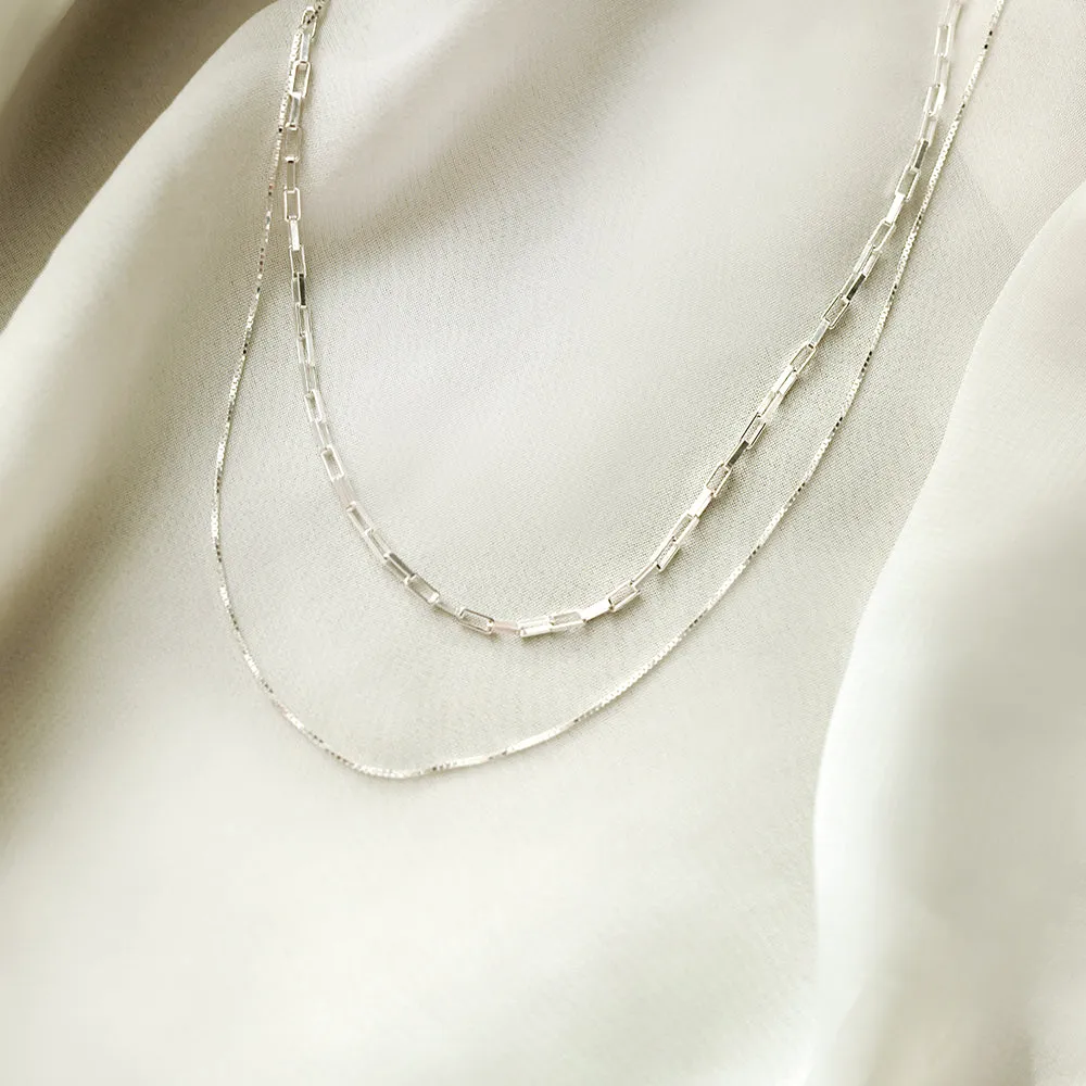 Chunky Chain Necklace in Silver