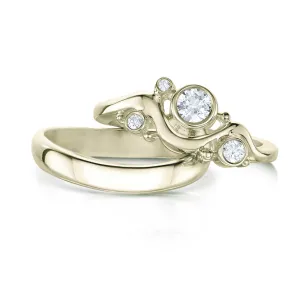 Cosmos Constellation 4-Diamond Ring Set in 18ct White Gold