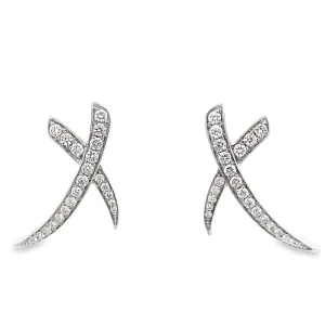 Crossover Diamond Earrings By Gioielli Di Valenza