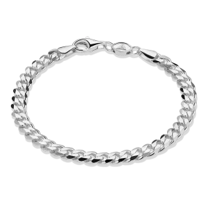Curb Bracelet, Sterling Silver (5mm)