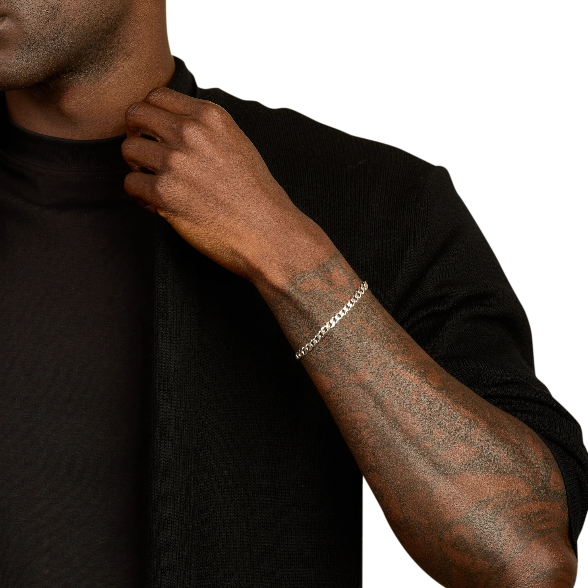 Curb Bracelet, Sterling Silver (5mm)