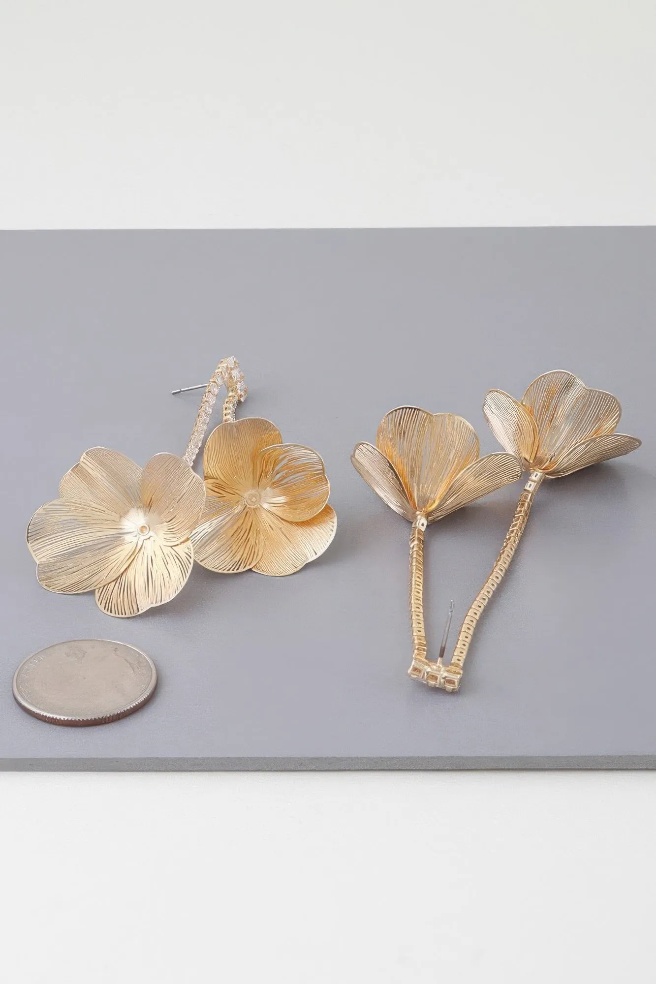 Delicate Blossom Jewel Drop Earrings