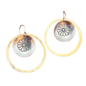 Desert Bloom Hoops, Gold