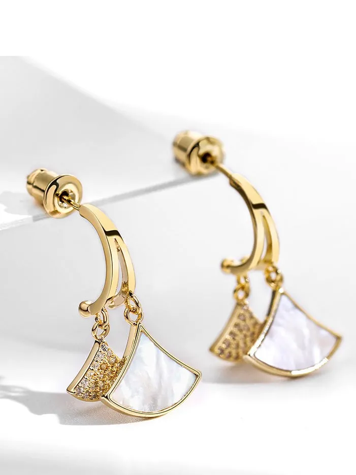 Fan-shaped Earrings
