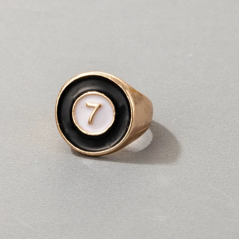Fashion for Women Simple Cute Dripping Oil Enamel Ring