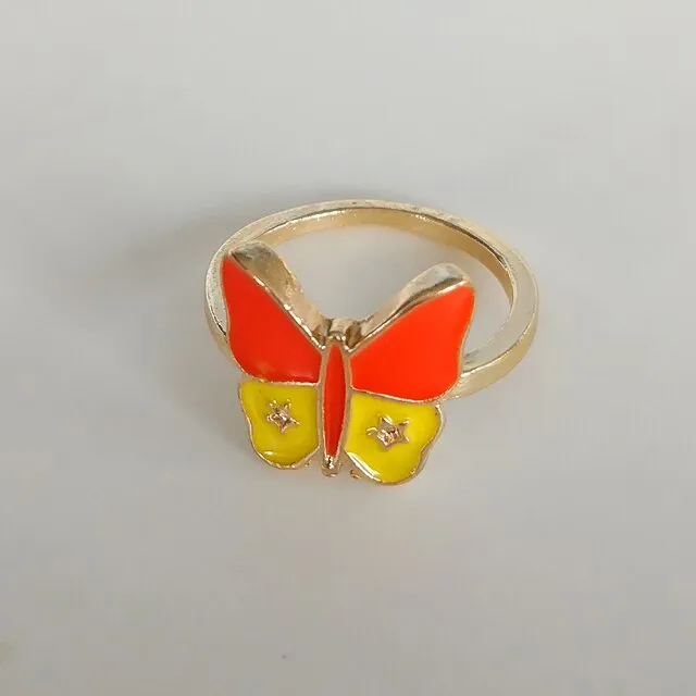 Fashion for Women Simple Cute Dripping Oil Enamel Ring
