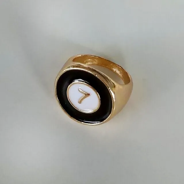 Fashion for Women Simple Cute Dripping Oil Enamel Ring