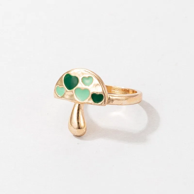 Fashion for Women Simple Cute Dripping Oil Enamel Ring