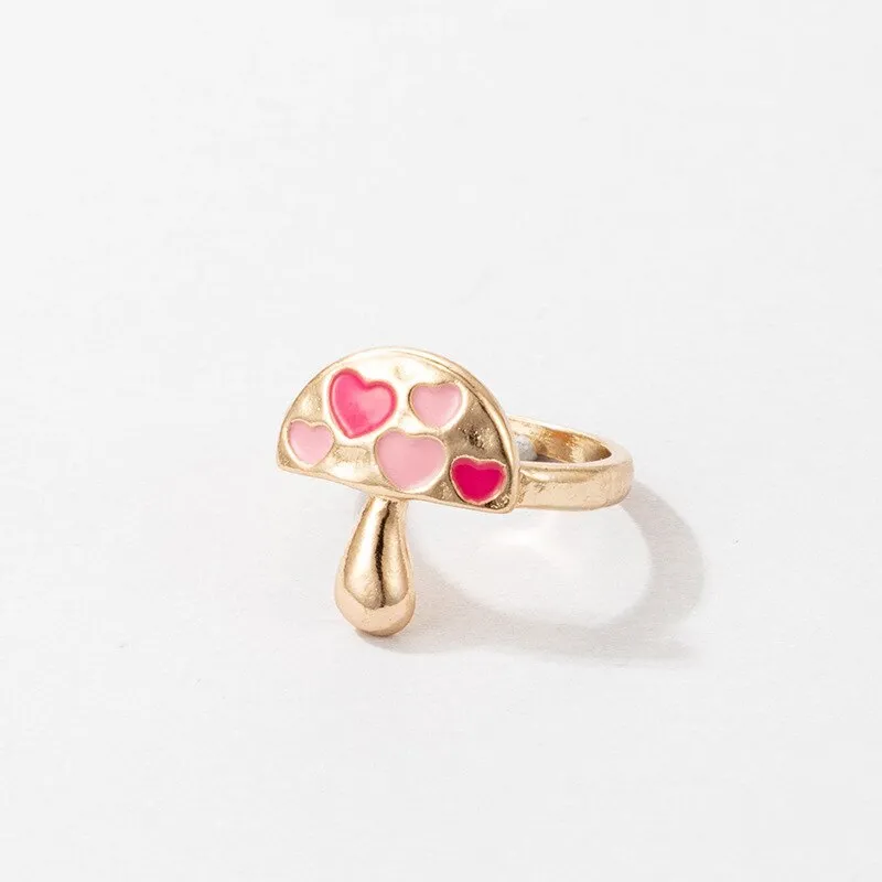 Fashion for Women Simple Cute Dripping Oil Enamel Ring