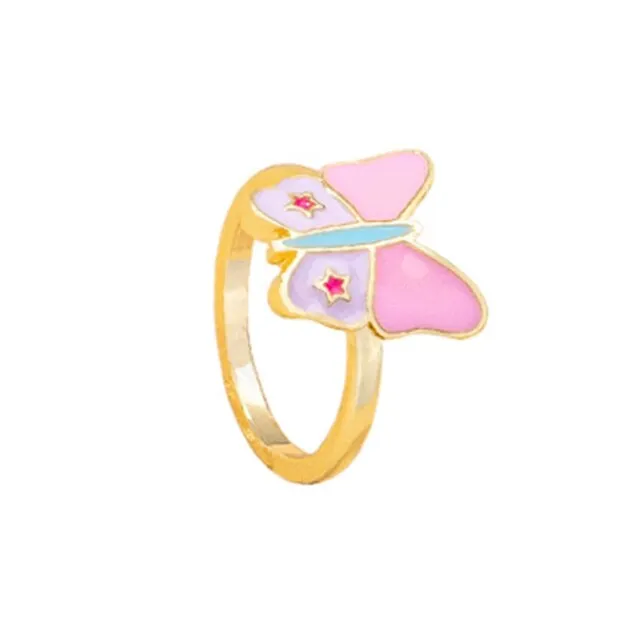 Fashion for Women Simple Cute Dripping Oil Enamel Ring