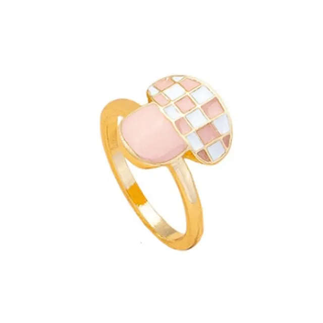 Fashion for Women Simple Cute Dripping Oil Enamel Ring