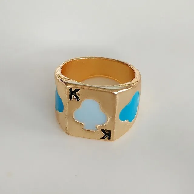 Fashion for Women Simple Cute Dripping Oil Enamel Ring