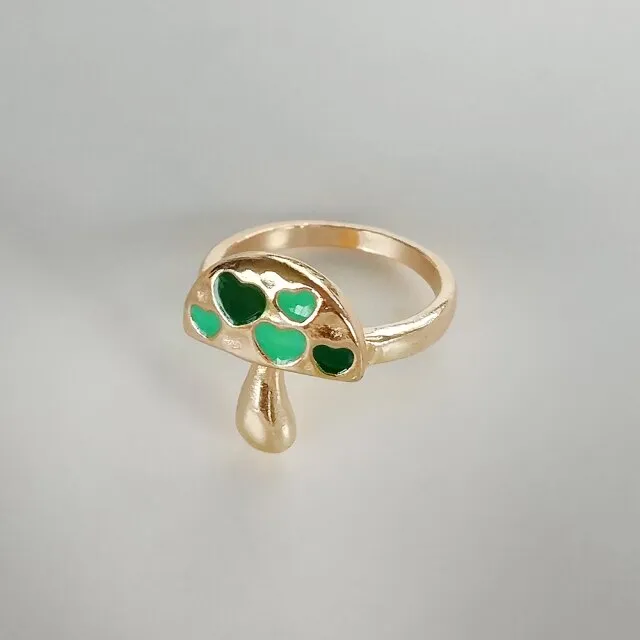 Fashion for Women Simple Cute Dripping Oil Enamel Ring