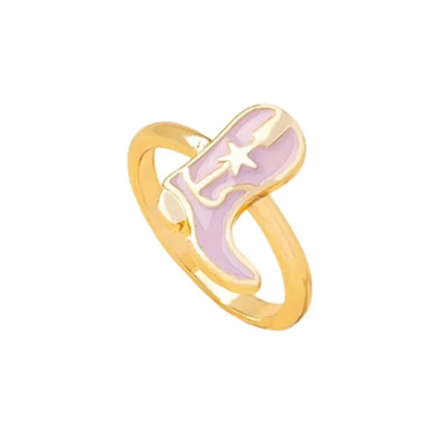 Fashion for Women Simple Cute Dripping Oil Enamel Ring