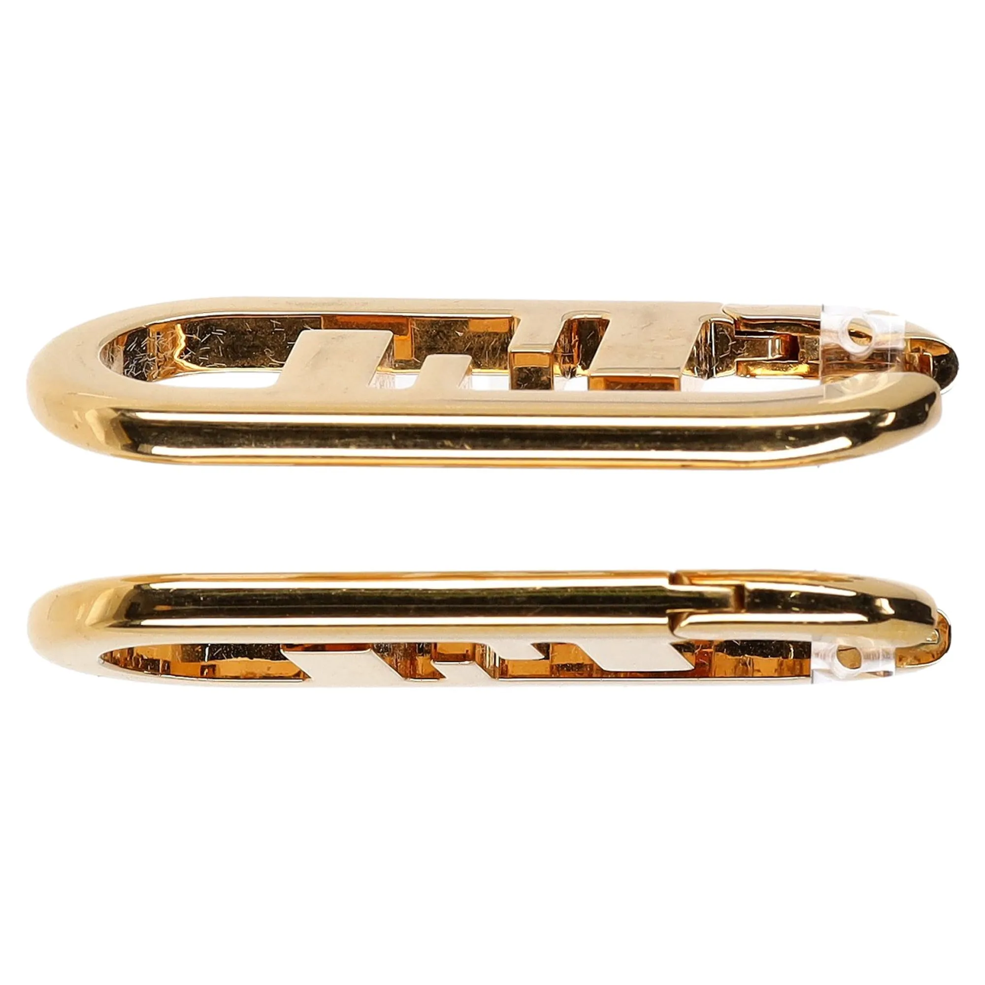 Fendi O’Lock Earrings in Gold Metal
