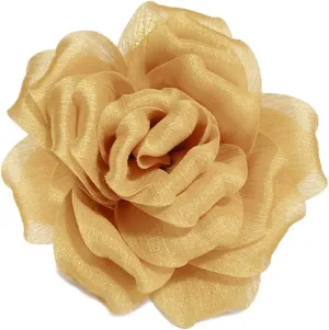 Flash Camellia Flower Brooch Pin for Women Men Elegant Texture Fabric Dahlia Rose Floral Brooches Lapel Pins Dainty Wedding Holiday Party Costume Dress Accessories Jewelry