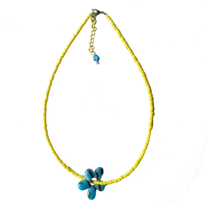 Flower Necklace - Yellow