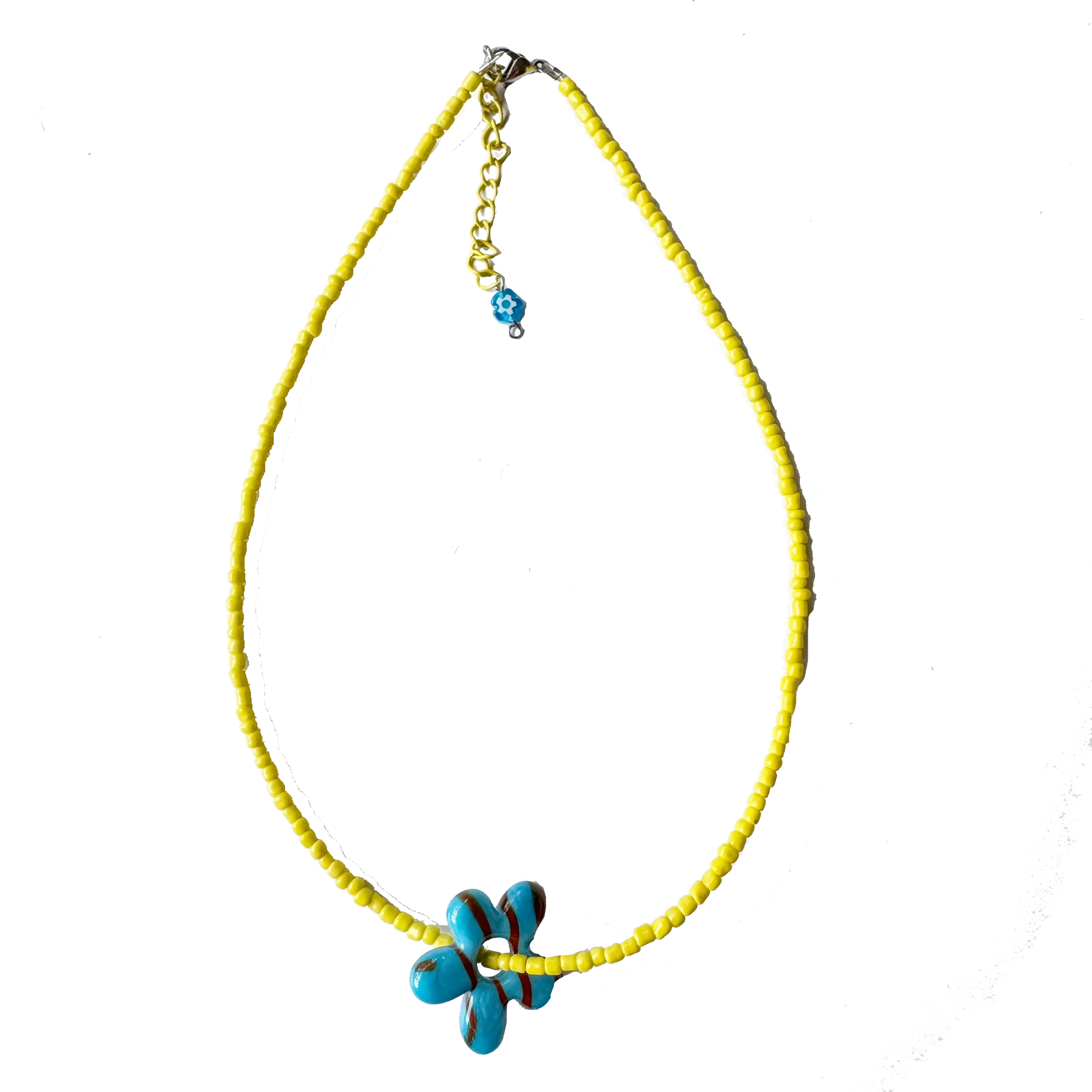 Flower Necklace - Yellow